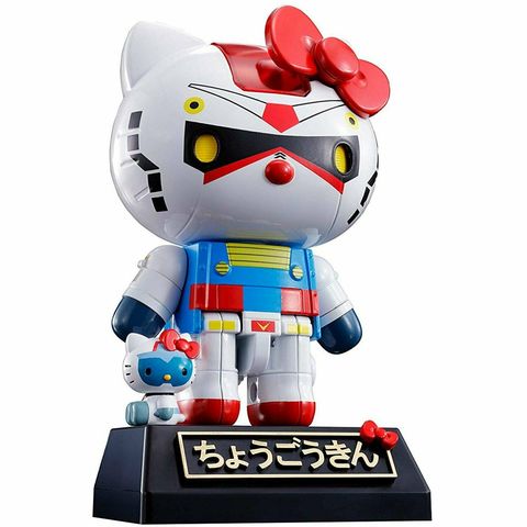 Фигурка Gundam x Hello Kitty BANDAI CHOGOKIN Mobile Suit (Потертая упаковка)