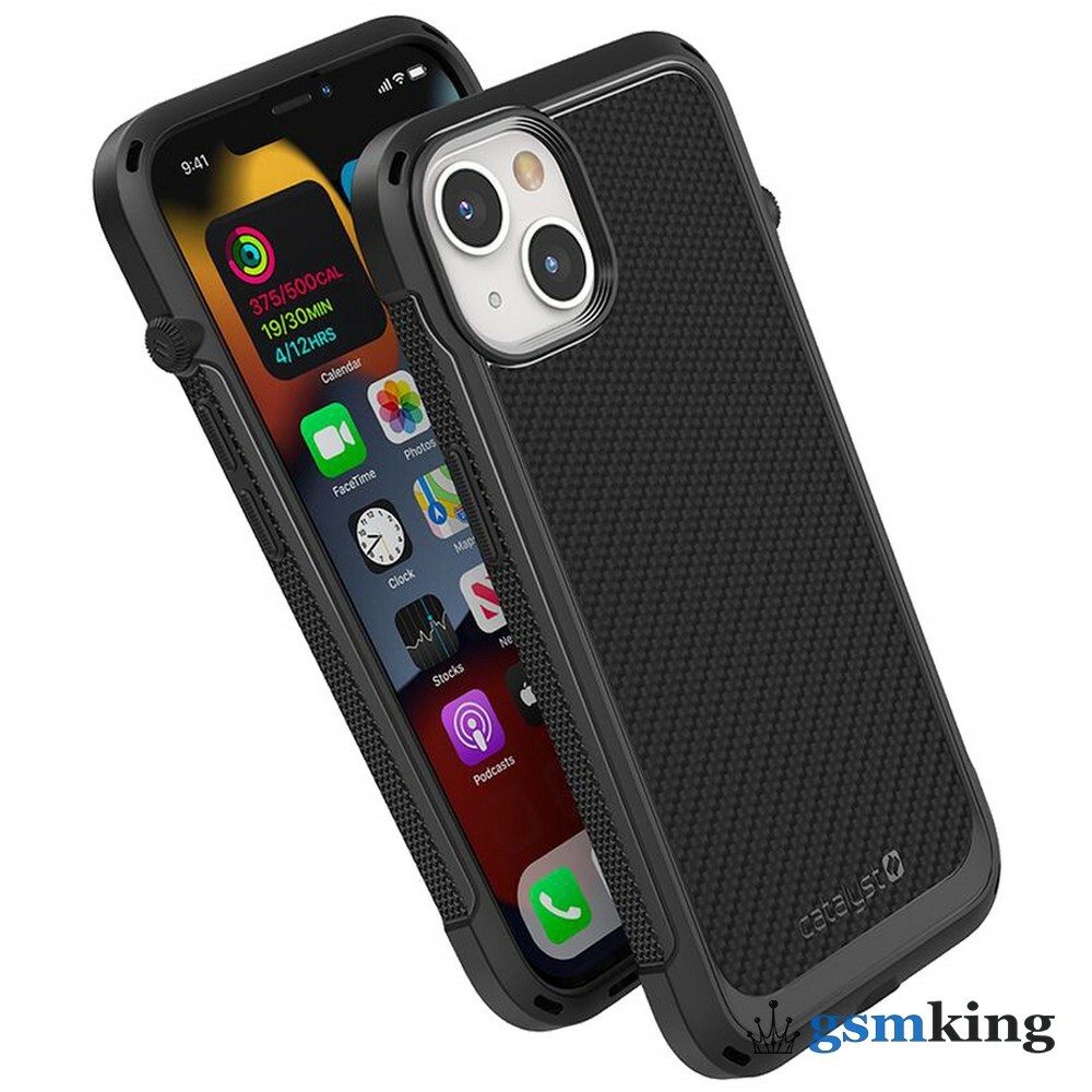 Чехол Catalyst Vibe Impact Case for iPhone 13 Carbon Stealth Black (Чёрный)  - цена 5440.0 ₽.