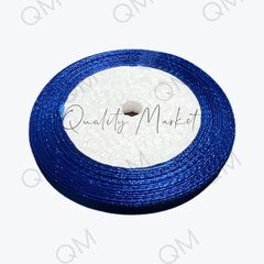 Лента атласная 6 мм 25 ярд (синяя) №040