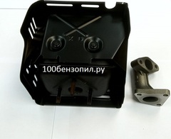 Глушитель для двигателя 188F с патрубком
