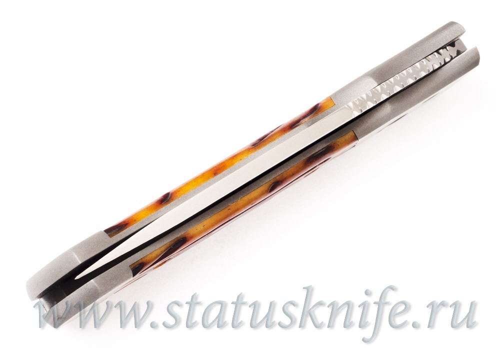 Нож Z Custom Knives Chris English Auto Worm Bone
