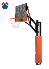 Стойка баскетбольная под бетонирование с металлическим щитом вынос 1200мм