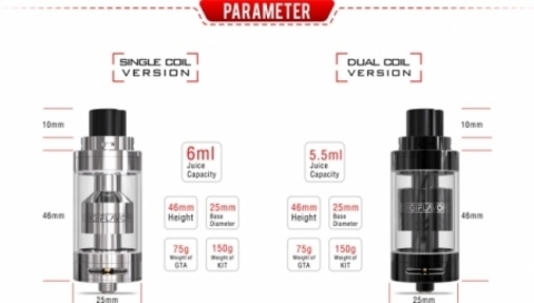 Обслуживаемый атомайзер DigiFlavor FUJI GTA Dual Coil черный