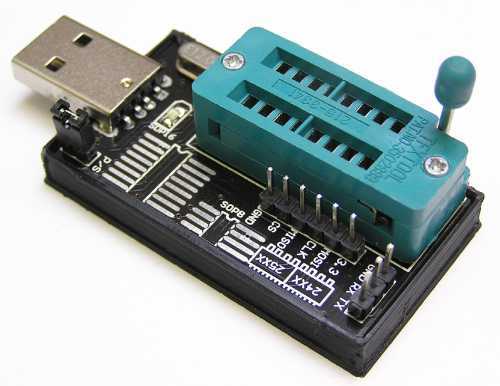 USB программатор CHA для микросхем SPI flash, EEPROM
