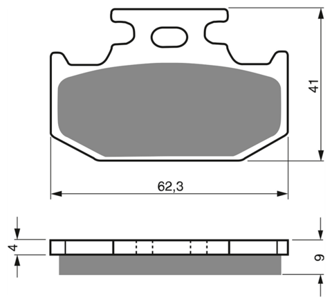Тормозные колодки дисковые 001 S3