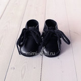 Полуботинки для куклы Paola Reina 32 см чёрные со шнурками 63222