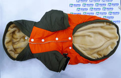 Royal Dog дождевик с флисом оранжевый, размер 2XL