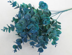 Искусственная зелень эвкалипт цветной, 5 веток, 35 см.