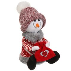 Фигурка дек. Снеговик микс 33см Y4-5604 I.K