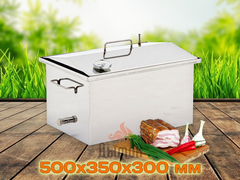 Коптильня Универсальная 500х350х300 мм с термометром купить в интернет-магазине Дымок