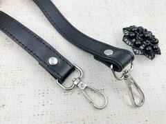 Ремень для сумки кож. зам, р. 1,8х60 см, чёрный