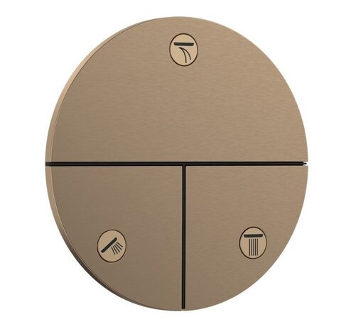 Hansgrohe 15558140 HG 15 558 140  ShowerSelect Comfort S Вентиль для 3 потребителей, скрытый монтаж, BBR