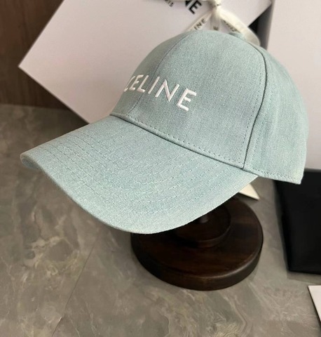 Бейсболка CELINE из хлопка, голубой