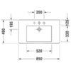 Duravit Vero Раковина для мебели без перелива, без отв. под смес., 850x490мм, Цвет: Белый 329850070