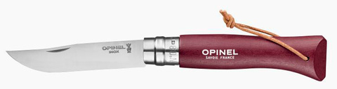 Нож складной перочинный Opinel Tradition Trekking №08, 190 mm, бордовый (002213)