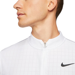 Футболка теннисная tenisowy Nike Court Breathe Advantage Top - white/white/black