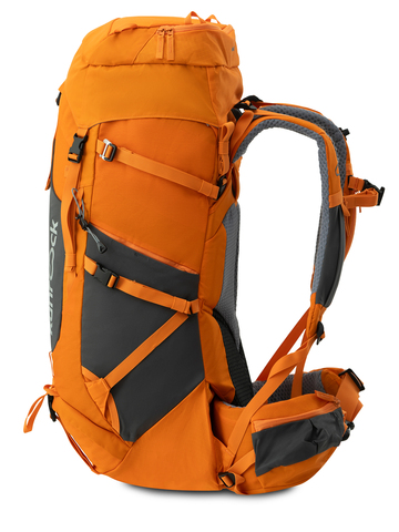 Картинка рюкзак туристический Kanrock Eclipse 70+10 Tangerine Orange - 3