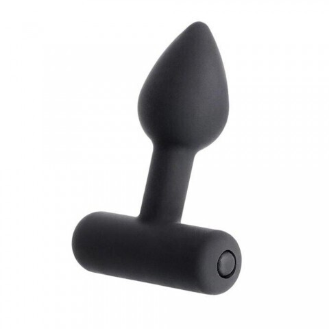 Анальная втулка Erotist SHAFT, силикон, чёрный, 6,9 см
