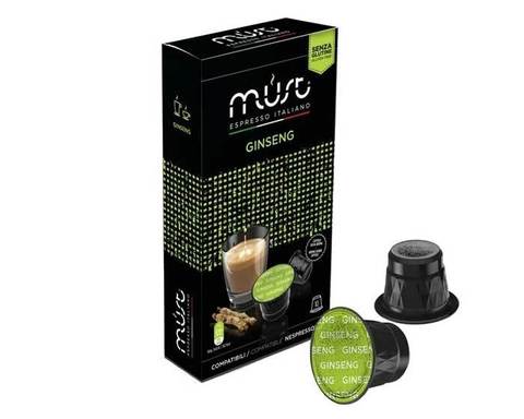 Кофе в капсулах Must Ginseng, 10 капсул для кофемашин Nespresso