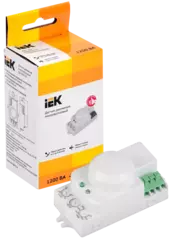 Датчик движения ДД 201 белый, 1200Вт, 360 гр.,6М,IP20,IEK  LDD11-201-1200-001