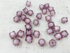 Бусины пришивные граненые акриловые, d 12 мм, пыльная сирень