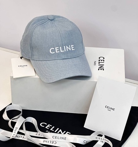 Бейсболка CELINE из хлопка, голубой