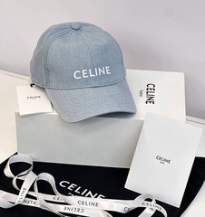 Бейсболка CELINE из хлопка, голубой