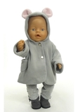 Пальто - Серый 1. Одежда для кукол, пупсов и мягких игрушек.