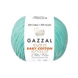 Пряжа Gazzal Baby Cotton XL 3452 лазурь