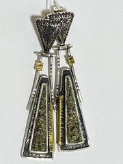 Гегард (серьги из серебра)