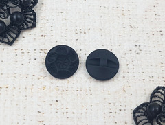 Пуговицы костюмные, матовые, d 1,8 см, чёрный