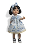 Платье летнее с нижней юбкой - На кукле. Одежда для кукол, пупсов и мягких игрушек.