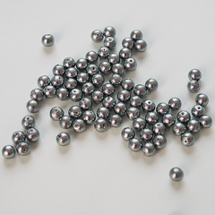 Хлопковый жемчуг, оттенок "Rich Gray", шар 6мм, сквозное отверстие
