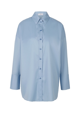 RIANI Рубашка oversize из хлопка удлиненная