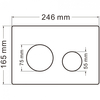 Abber AC0121MW Кнопка смыва, цвет: белый матовый