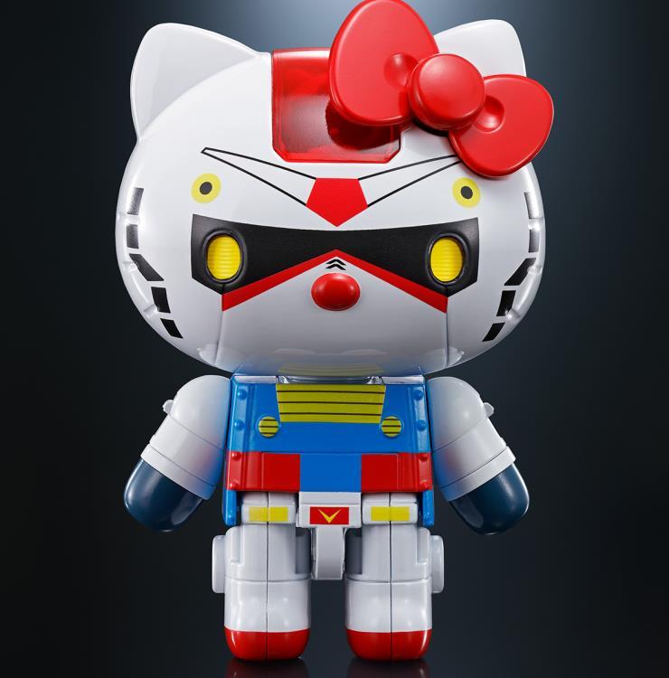 Фигурка Gundam x Hello Kitty BANDAI CHOGOKIN Mobile Suit (Потертая