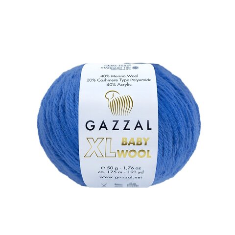 Пряжа Gazzal Baby Wool XL 830 электрик