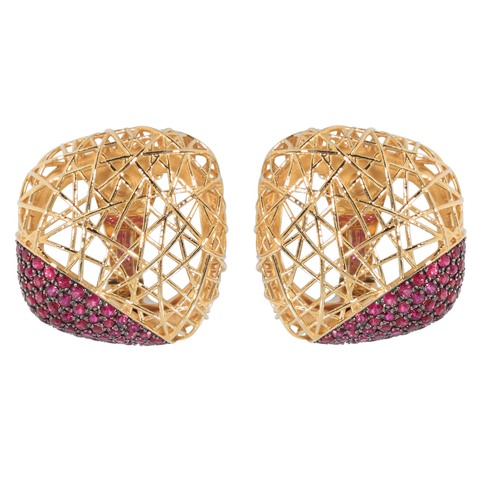 Серьги с Рубинами, E0260-71/4