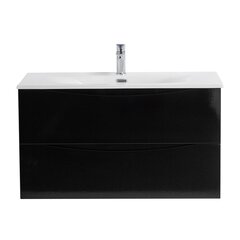BelBagno MARINO-CER-N-800-2C-SO-RR-P MARINO-CER-N База под раковину подвесная с двумя выкатными ящиками, Rovere Rustico, 796x455x500, MARINO-CER-N-800-2C-SO-RR-P фото