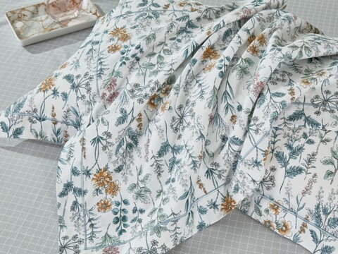 Постельное белье с одеялом 2 спальное евро Asabella 2223-OMP