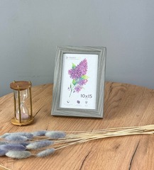 Фоторамка 10х15 см, серая, арт. 1015.747805