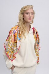 Платок «БРИКС 2024» 100% шёлк