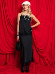 Блуза-топ Шантилье (черный)