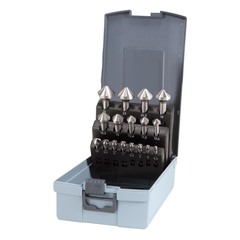 Набор зенковок 90° 4,3-25мм DIN335C 3z HSSE-Co5 17шт Bucovice(CzTool) 796807