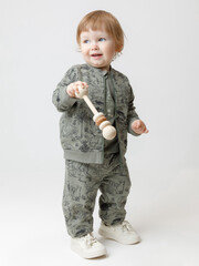 брюки  для мальчика  КР 400856/хаки 6206 Н016 к588
