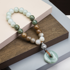 Чётки из нефрита "Изобилие". 21 бусина.