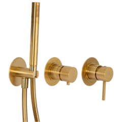 Remer X97D2PWBBG Смеситель для душа Remer X Style X97D2PWBBG, золото брашированное фото