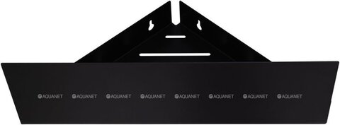 Aquanet 341536 Полка Магнум Н 280х280х120 угловая цв. черный матовый (341536)