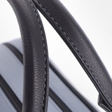 Сумка Саломея 269 гладкий серо-голубой + черный