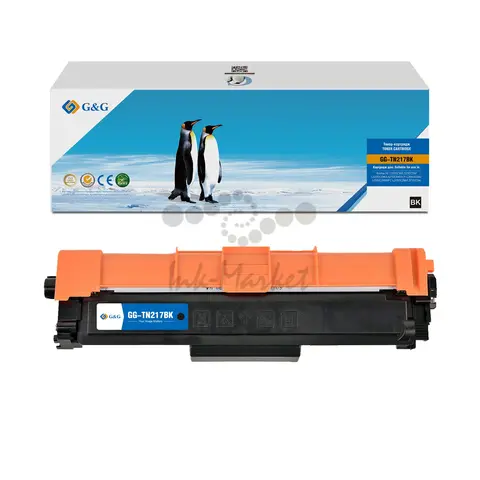 Тонер-картридж G&G, аналог Brother TN-217BK черный 3k